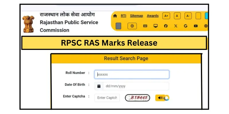 RPSC RAS Marks Release