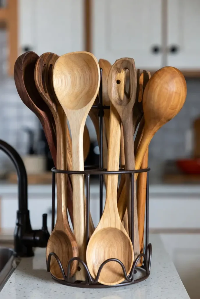 Wooden Serving Spoons décor 